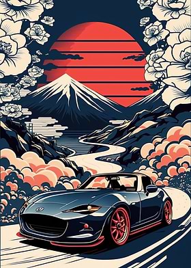Miata Japanese Street Art
