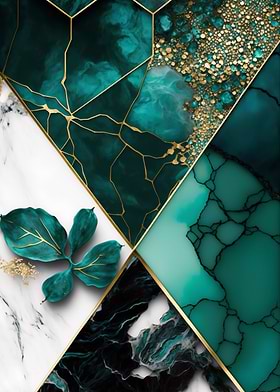 Abstract Geometric Floral