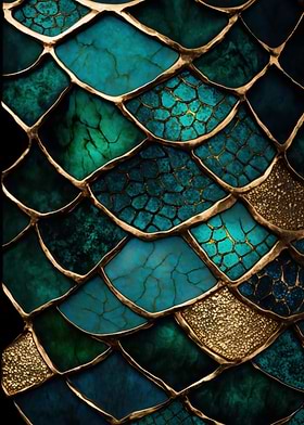 Dragon Skin Kintsugi Art