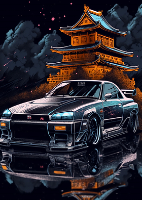 Nissan Skyline GTR R34 Art