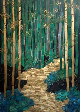 Bamboo Forest Mosaic