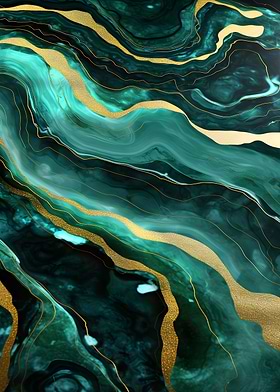 Abstract River Kintsugi