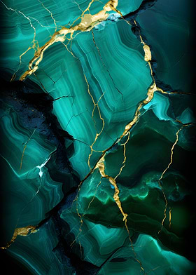 Abstract Kintsugi Dreams
