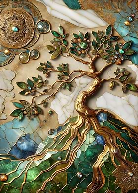 Abstract World Tree Art
