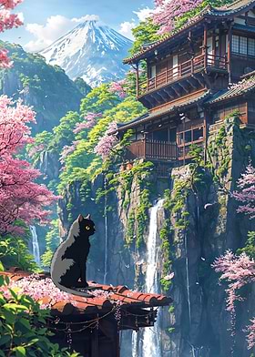 Fujis Feline Hanami