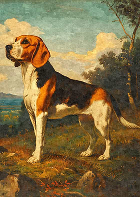 Vintage Dog Oil Paintings-preview-2