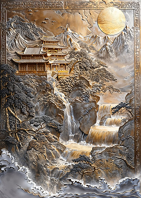 Golden Japanese Zen Haven