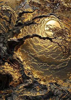 Radiant Moonlight Forest