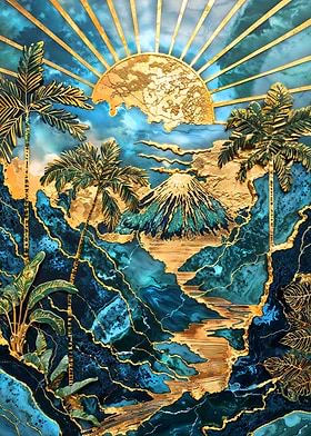 Golden Volcano Awakening
