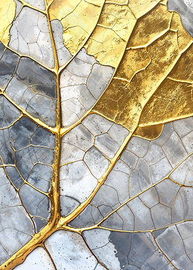 Golden Leaf Mosaic