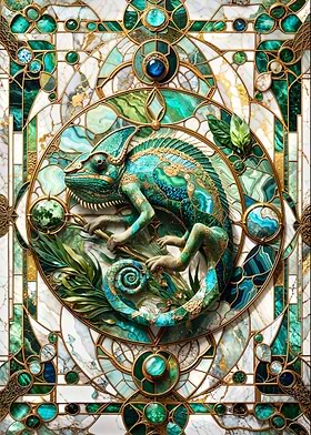 Jade Chameleon Kintsugi