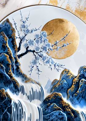 Porcelain Sakura Bloom Art