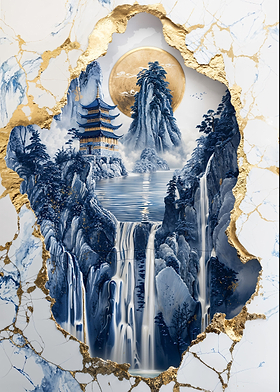 Porcelain Waterfall Vista