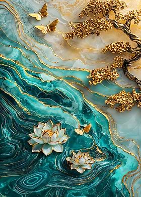 Golden Lotus Pond