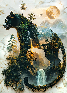The Panther's Moonlit Domain