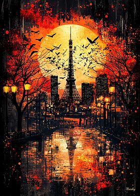 Gothic Cityscapes At Dusk-preview-2