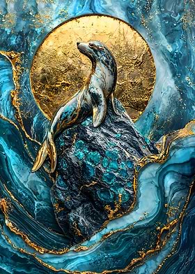 Golden Majesty of the Waves