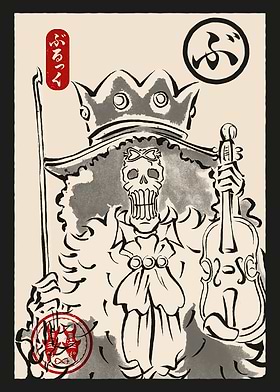 One Piece Ukiyo-e Ink Style Portraits