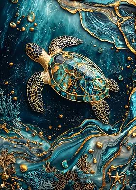 Eternal Tidekeeper Kintsugi Art