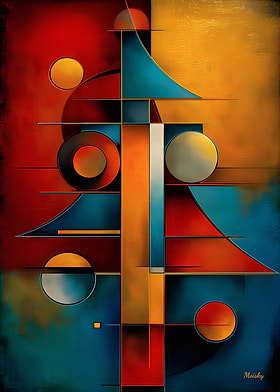 Chromatic Geometry Series Modern Bauhaus Abstracts-preview-0