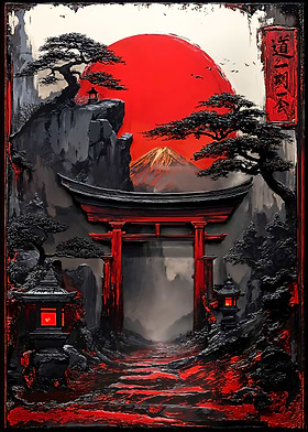 Beyond the Crimson Torii