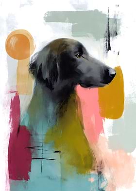 Flat Coated Retriever Art-preview-0