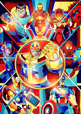 Marvel Stained Glass