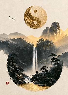 Waterfall of Yin and Yang