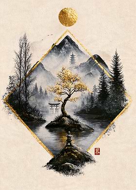 Zen Sanctuary in Gold