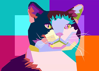 Cat in WPAP