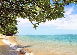 Secluded beach