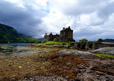 Eilean Donan Castle in Kintail, Scottish Highlands. Hom ...