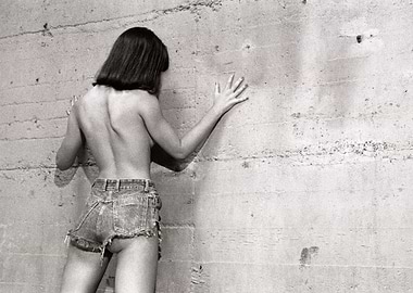 Wall flower is a fine art Black and White high fashion ...