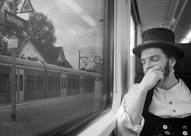 I was traveling from Italy to Germany on a train when t ...