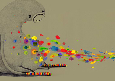 Colour Ghost form the series of the drawings about Colo ...