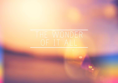 The Wonder Of It All