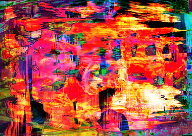 Abstract paintings which I then edited in photoshop. Pr ...
