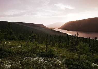 only sunset on rainy day