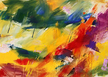 Abstract painting by Mario Zampedroni