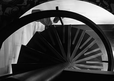 A fibonacci starway an urban snail shell a spiral... yo ...