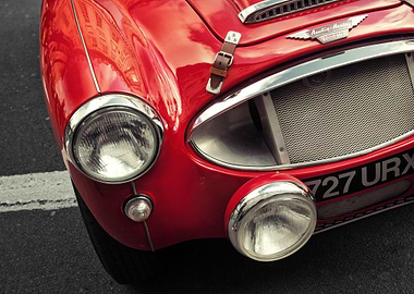 British red sports car