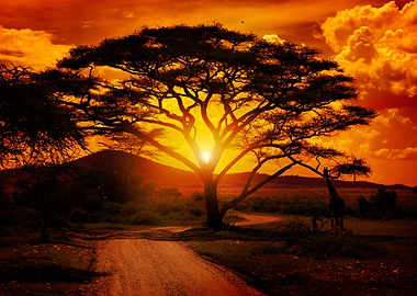 Sunset in Africa