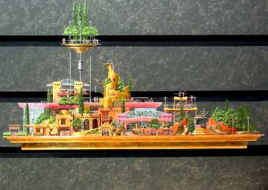 Adobe Island - Acrylic - David Vedoe