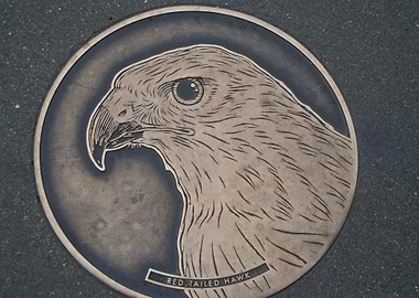 A hawk on the streets of San Francisco