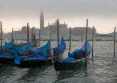 Gondolas in Venice