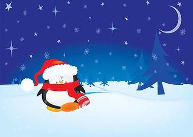 Christmas penguin