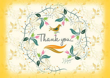 A Decorative Thank you