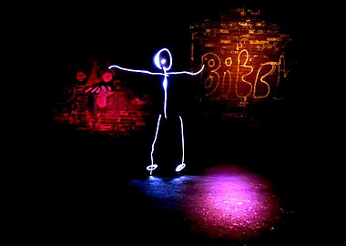Light drawing stick man #2