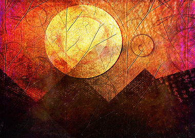 Sunrise over Mountain Range