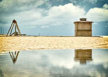 Beach after the rain